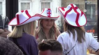 English fans gathered to watch the EURO 2024 final match [upl. by Giarla]