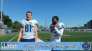 Welcome to Rhody Football  Week 2 Minnesota WR Tommy Smith and Shawn Harris [upl. by Cecilius]