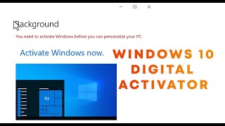 ACTIVATE WINDOWS 10 2H22 DIGITAL ACTIVATOR 2023 [upl. by Yadnil]