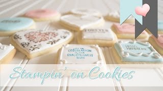 Stampin on Cookies  Using Stampin Up Products [upl. by Tacy166]