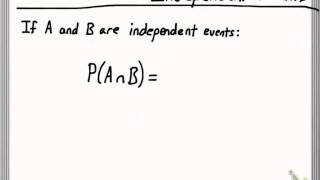 Product Rule for Independent Events [upl. by Schechinger]