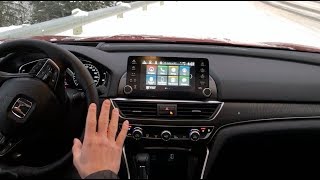 2018 Honda Accord Honda Infotainment System Review  TheDriveGuydeReview [upl. by Enylecoj]