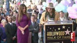 Penelope Cruz  Star Ceremony with Johnny Depp [upl. by Glenda]