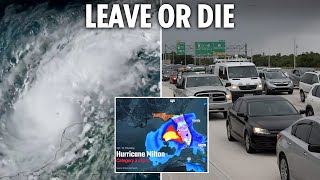 Hurricane Milton sees evacuation of 1 MILLION people as Florida officials warn stay amp you die [upl. by Primaveria]