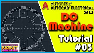 DC Machine Design in 10 min AutoCAD Electrical2018 Tutorial for Beginners with Basics amp Shortcut [upl. by Ruprecht555]