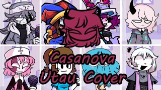 Casanova but Different Characters Sing It FNF Casanova but Everyone Sings It  UTAU Cover [upl. by Cockburn]