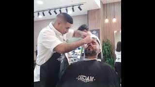 aprender cómo perfilar la barba perfectísima españa barber madrid barbero xanadu [upl. by Hebe]