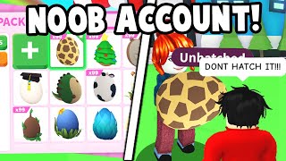 Noob Account Opens EVERY RARE EGG in Adopt Me [upl. by Orgalim]