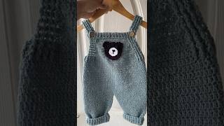 Crochet boy baby romper smallbussiness crochet youtubeshorts trendingshorts knitting [upl. by Arerrac92]