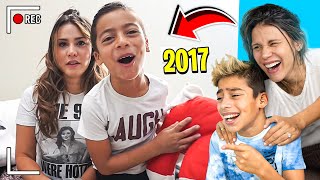 REACTING To Our FIRST EVER YOUTUBE VIDEO SO CRINGE 😂  The Royalty Family [upl. by Gellman984]