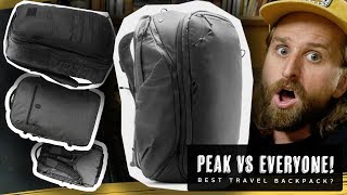 PEAK DESIGN TRAVEL BAG VS NOMATIC WANDRD GORUCK [upl. by Eidac]