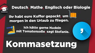 Kommasetzung einfach erklärt  Kommaregeln bei Haupt und Nebensätze Aufzählung Infinitivgruppen [upl. by Alisun]