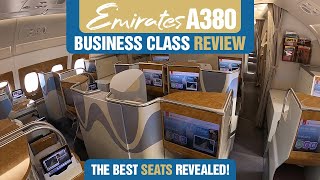 Emirates A380 Business Class Review  The best seats revealed [upl. by Ahsinaw]