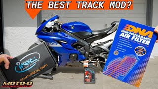 Clutchless Downshifting IRC Auto Blipper Install  R6 Track Build Pt 5 [upl. by Farica]