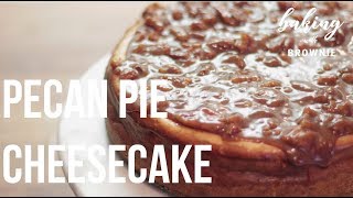 HOW TO MAKE PECAN PIE CHEESCAKE Recipe in Bio [upl. by Cassi883]