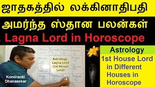 ஜாதகத்தில் லக்கினாதிபதி அமர்ந்த ஸ்தான பலன்கள் Lagna Lord in Horoscope [upl. by Dacia]