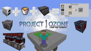 Minecraft Project Ozone 3 Lets Play Magmatic dynamos Fully automating auto sieve Basic storage P3 [upl. by Ellehcit]