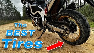 The BEST off road motorcycle tire 🤔 tested on a Honda Africa Twin [upl. by Zitvaa]