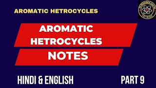 Aromatic heterocycles notes [upl. by Jacobo]