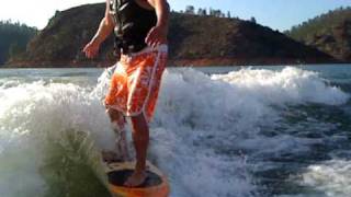 Malibu VTX Wakesetter wakesurfing part 2 [upl. by Camus364]