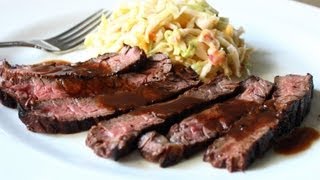 Grilled Coffee amp Cola Skirt Steak Recipe  Grilled Beef Marinated in Coffee and Cola [upl. by Ellerud]