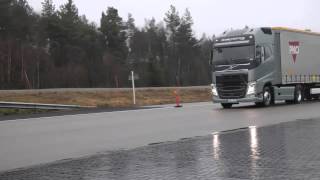 Volvo Trucks  Emergency braking at its best [upl. by Tuppeny]