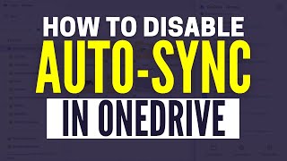 How To Stop OneDrive Automatically Syncing [upl. by Ailaroc]