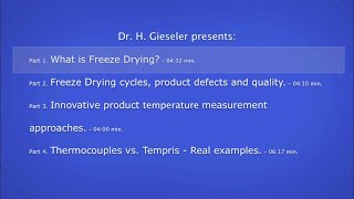 Product Temperature Measurement During Freeze Drying  Part 1 [upl. by Asiulairam]