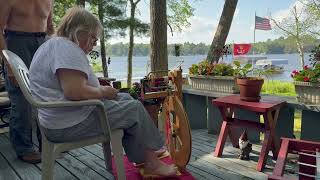 Spinning Wool Into Yarn [upl. by Aw]