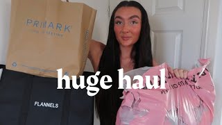 SHEIN BOOHOO PRETTYLITTLETHING PRIMARK FLANNELS HAUL huge [upl. by Peonir]