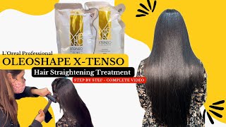 How To Do LOreal Xtenso Permanent Hair Straightening Smoothing  Tutorial [upl. by Ybroc]