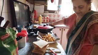 Live Order Preparation Pizza sandwich Masla Fries Shami kabab Sandwich  Foodpanda Homechef [upl. by Altaf]