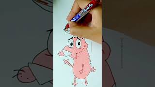 Coloring in Courage the Cowardly Dog [upl. by Samau34]