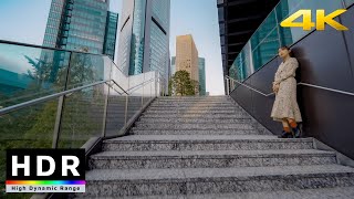 【4K HDR】Walk in Tokyo Shiodome 東京散歩  Fall 2020 [upl. by Ayal25]