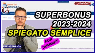 Il SUPERBONUS 110 spiegato semplice  le regole base aggiornate 2023  2024  ultime notizie [upl. by Eiduj21]