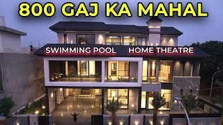 Inside a 800 Yard Luxurious Contemporary 6 BHK Villa with Lift Swimming Pool Home Theatre [upl. by Hgielime701]