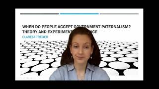 When do people accept government paternalism Theory and experimental evidence by Clareta Treger [upl. by Littlejohn42]