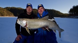 Ice Fishing Lake Trout Black Hills [upl. by Gerc]