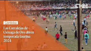 LAS CORRALEJAS DE CIÉNAGA DE ORO ABREN TEMPORADA TAURINA 2024 [upl. by Schilit]