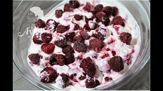 Quark mit Himbeeren I Leichte Dessert rezepte [upl. by Enyale]