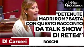 Dl Carceri Boschi Iv quotDetenute madri non sono in maggioranza rom Basta con i racconti da Rete4quot [upl. by Jet960]