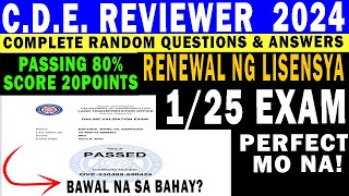 2024  CDE Validation Exam Complete Random Question and Answers  cde exam lto reviewer 2023 [upl. by Thormora857]