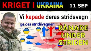 11 Sep OTROLIGT Ukrainarna JAGAR RYSSARNA MED EN STULEN RYSK STRIDSVAGN  Kriget i Ukraina [upl. by Lesh]