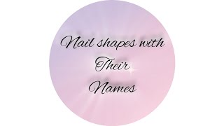 Types of nail shapes with their names [upl. by Nayt]