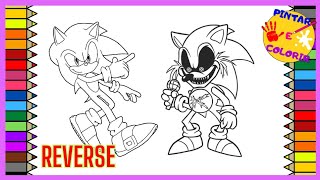 SONIC e SONIC EXE  soniccoloringpages sonicexe [upl. by Ahsemik]