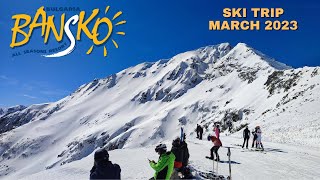 Skiing in Bansko Bulgaria 2023 [upl. by Kennet882]