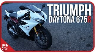 2017 Triumph Daytona 675R  First Ride [upl. by Allanson]