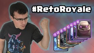 USANDO CARTAS DEL 1 AL 8  RetoRoyale  Clash Royale con TheAlvaro845  Español [upl. by Ayotna]