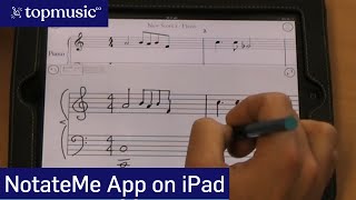 NotateMe for iPad Music Notation App Demonstration [upl. by Madancy]