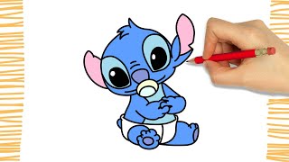 How to Draw BABY STITCH I Easy [upl. by Caldera328]